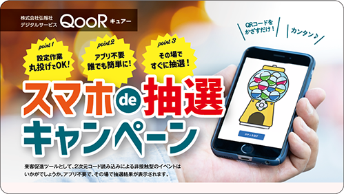 スマホを使った抽選会キャンペーン
